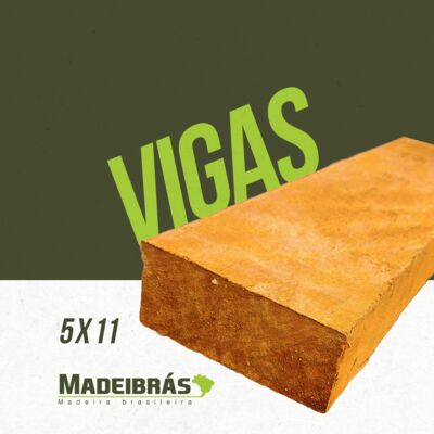 VIGA CAMBARA 5 X 11 cm - BRUTA - 7700