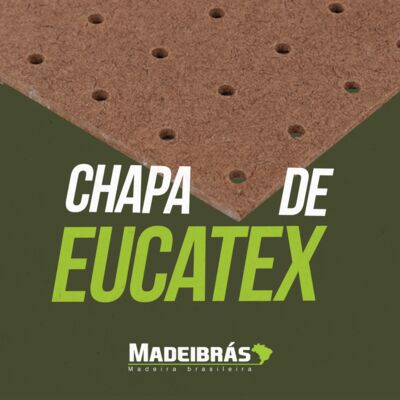 Chapa de EUCATEX perfurado